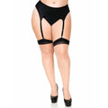 LEG AVENUE - BAS NUDES TALONS CUBAINS COUTURE ARRIÈRE GRANDE TAILLE