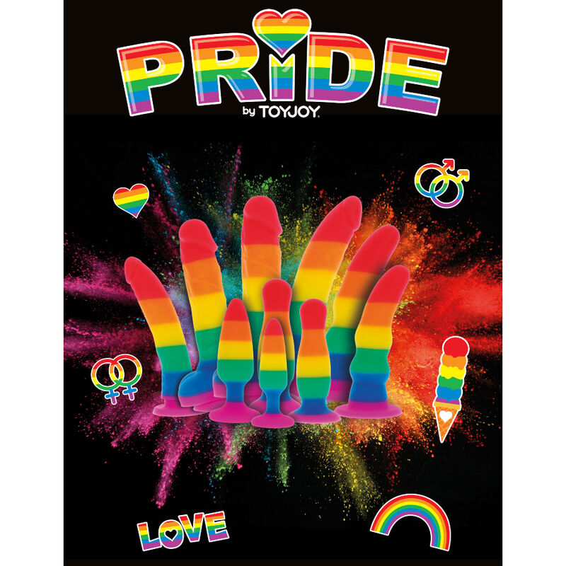 PRIDE - GODEMICHET DRAPEAU LGBT 19 CM