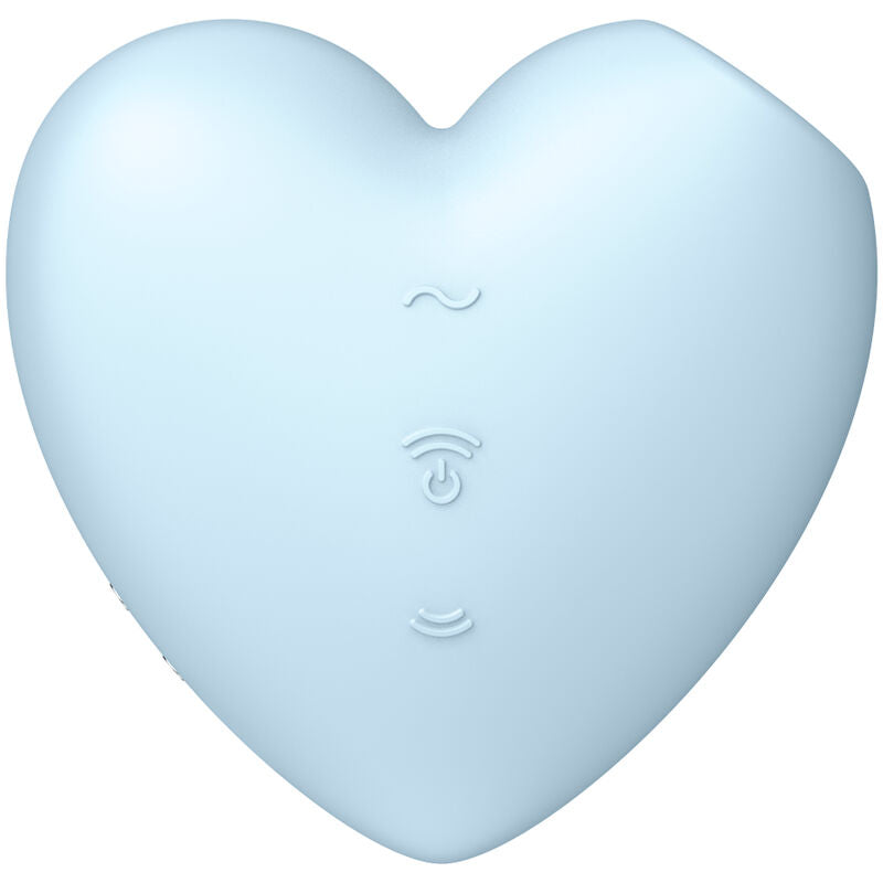 SATISFYER - CUTIE HEART STIMULATEUR ET VIBRATEUR BLEU