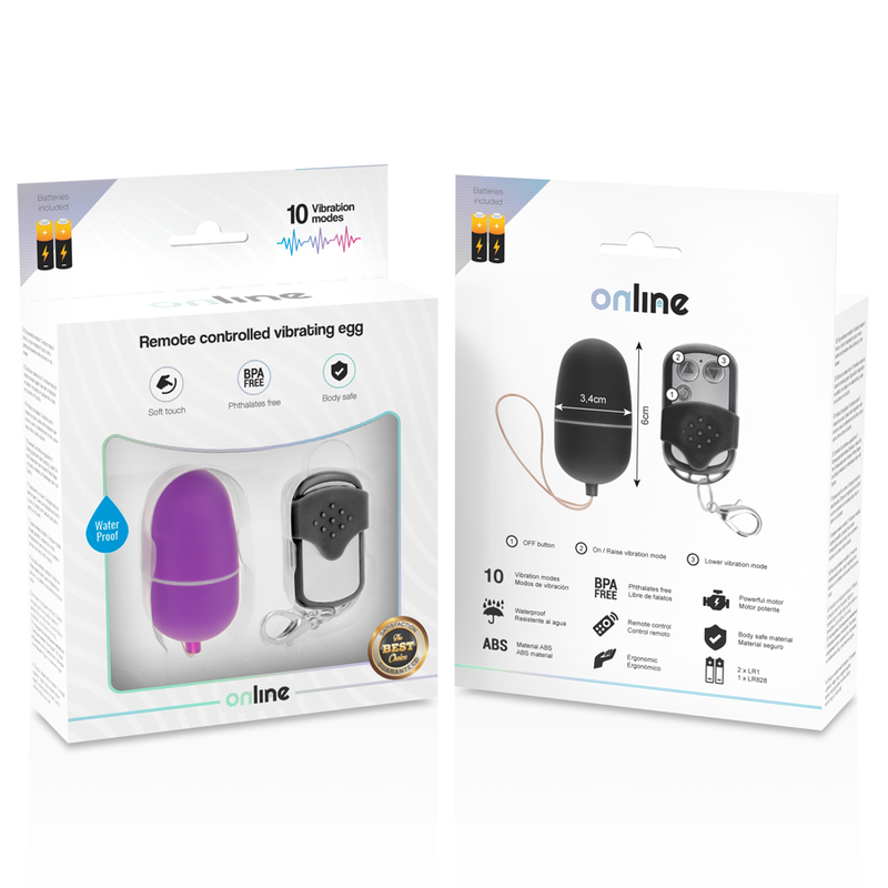 EN LIGNE - ŒUF VIBRANT TÉLÉCOMMANDÉ M VIOLET
