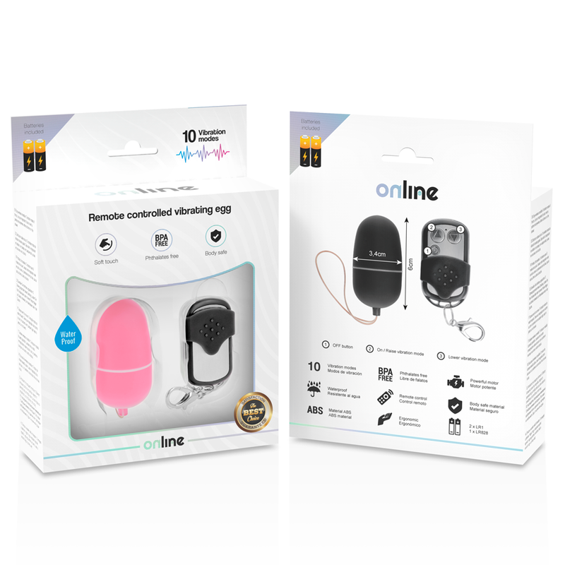 EN LIGNE - ŒUF VIBRANT TÉLÉCOMMANDÉ M ROSE