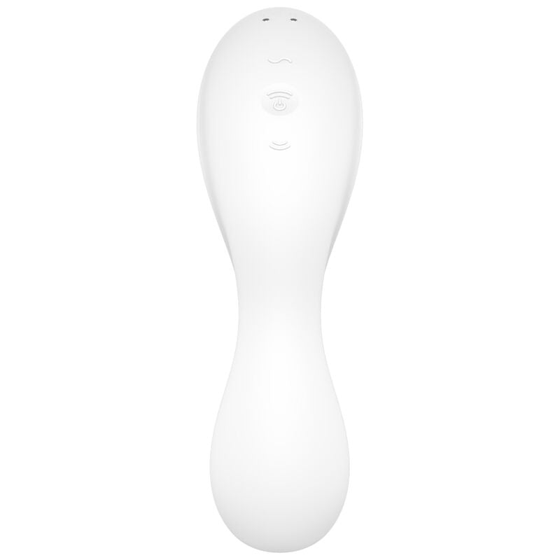 SATISFYER - CURVY TRINITY 5 STIMULATEUR ET VIBREUR APP BLANC