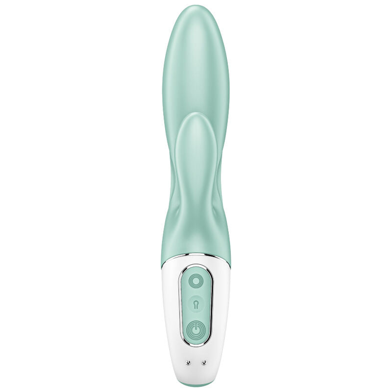 SATISFYER - AIR PUMP BUNNY 5+ VIBREUR LAPIN GONFLABLE APP VERT
