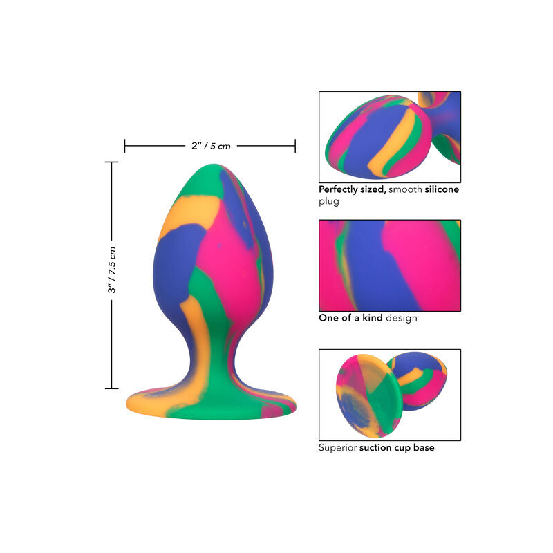 CALEXOTICS - PLUG ANAL CHOUCHOU TAILLE MOYENNE TIE-DYE