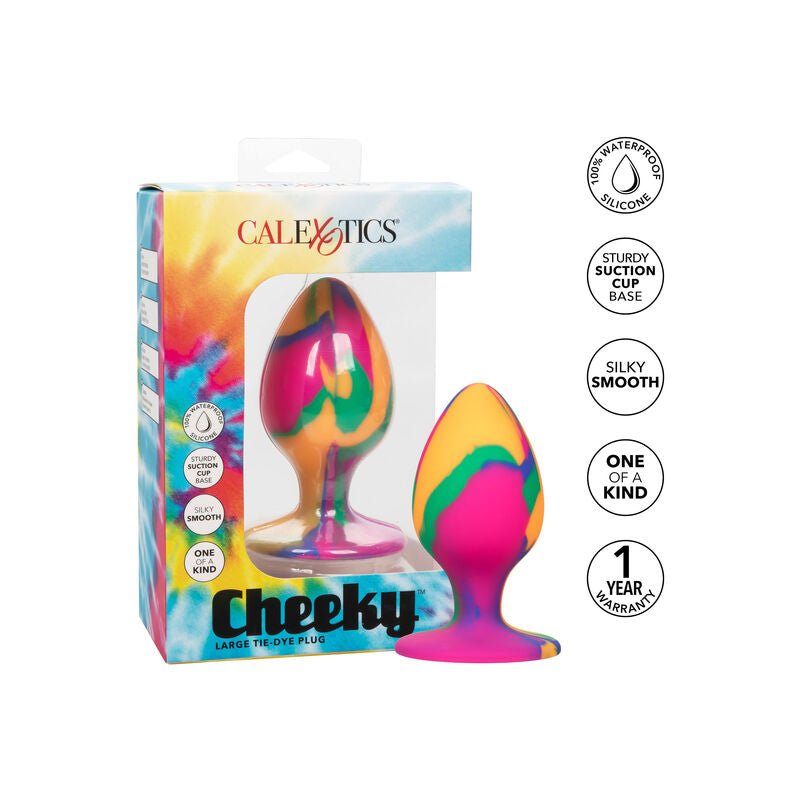 CALEXOTICS - PLUG ANAL TIE-DYE GRANDE TAILLE CHEEKY