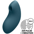 SATISFYER - VULVA LOVER 2 STIMULATEUR ET VIBRATEUR BLEU