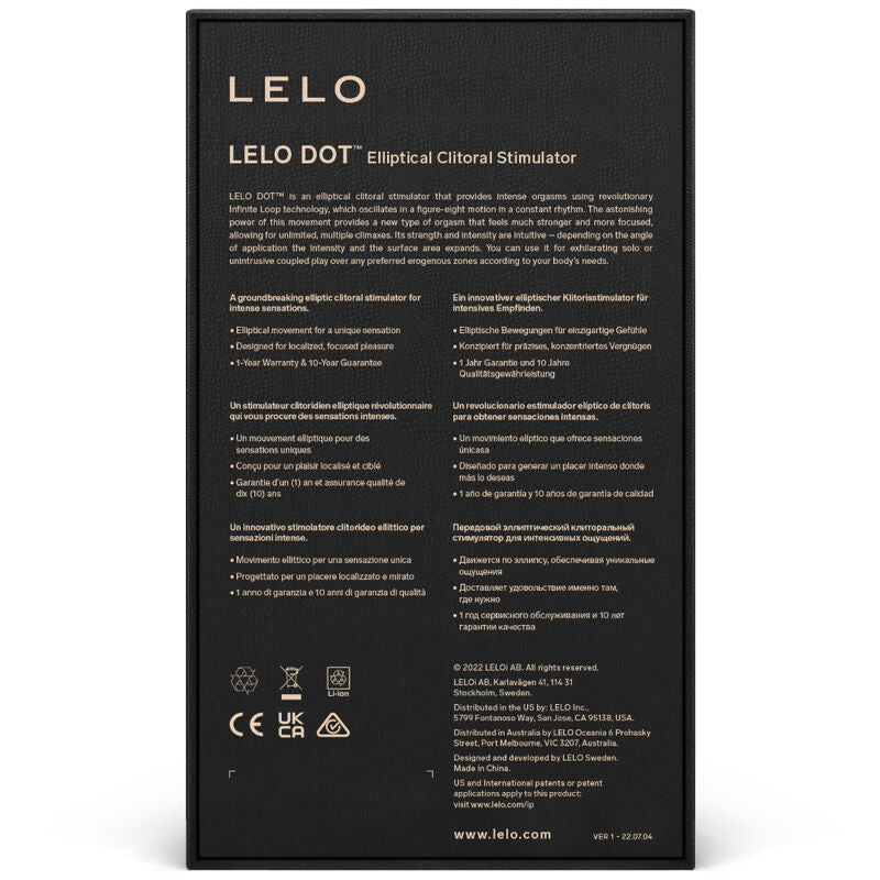 LELO - DOT CLITORAL STIMULATOR - AQUA GREEN