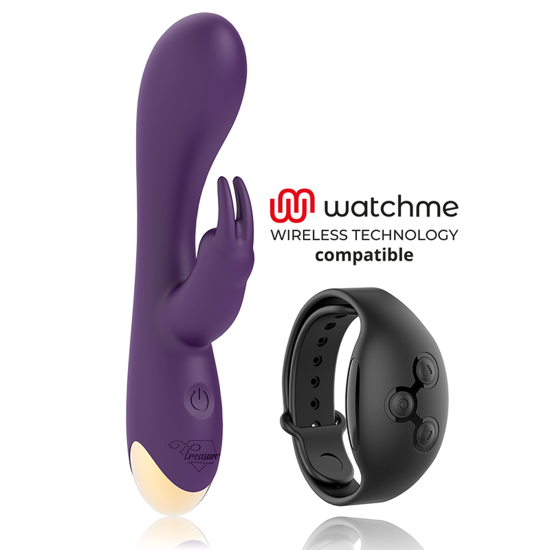 TREASURE - VIBRATEUR LAPIN LAURENCE COMPATIBLE AVEC LA TECHNOLOGIE WATCHME WIRELESS