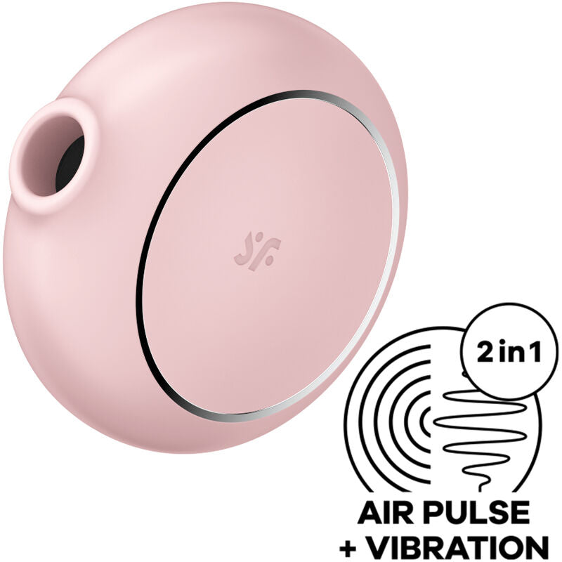 SATISFYER - PRO TO GO 3 STIMULATEUR ET VIBREUR DOUBLE ROSE