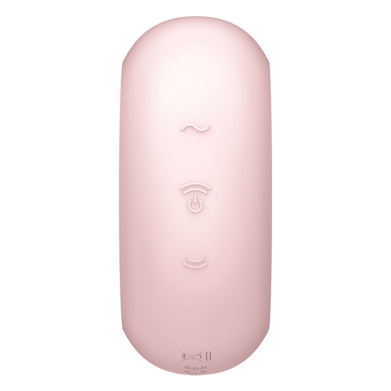 SATISFYER - PRO TO GO 3 STIMULATEUR ET VIBREUR DOUBLE ROSE