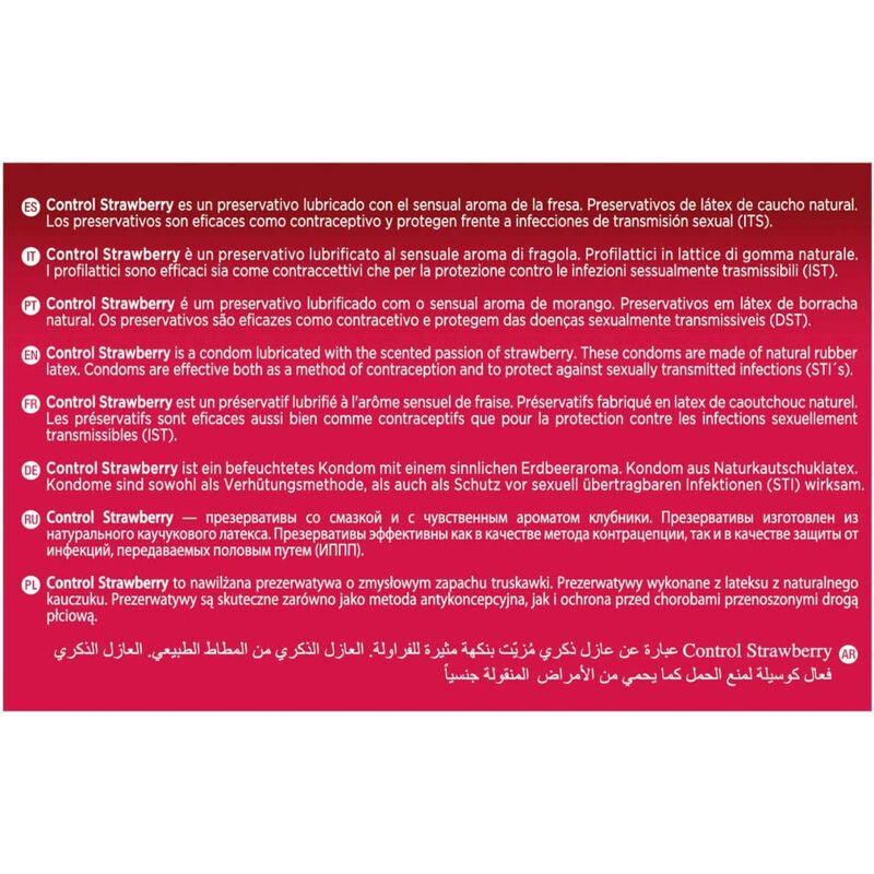 CONTROL - ADAPTA FRAISE PRÉSERVATIFS 144 UNITÉS