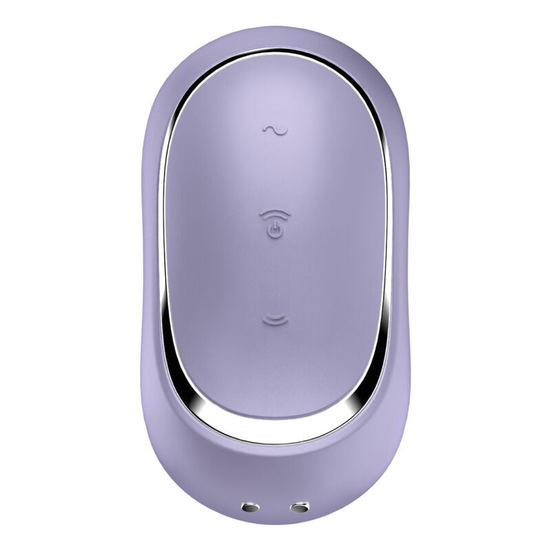 SATISFYER - PRO TO GO 2 STIMULATOR AND VIBRATOR DOUBLE VIOLET