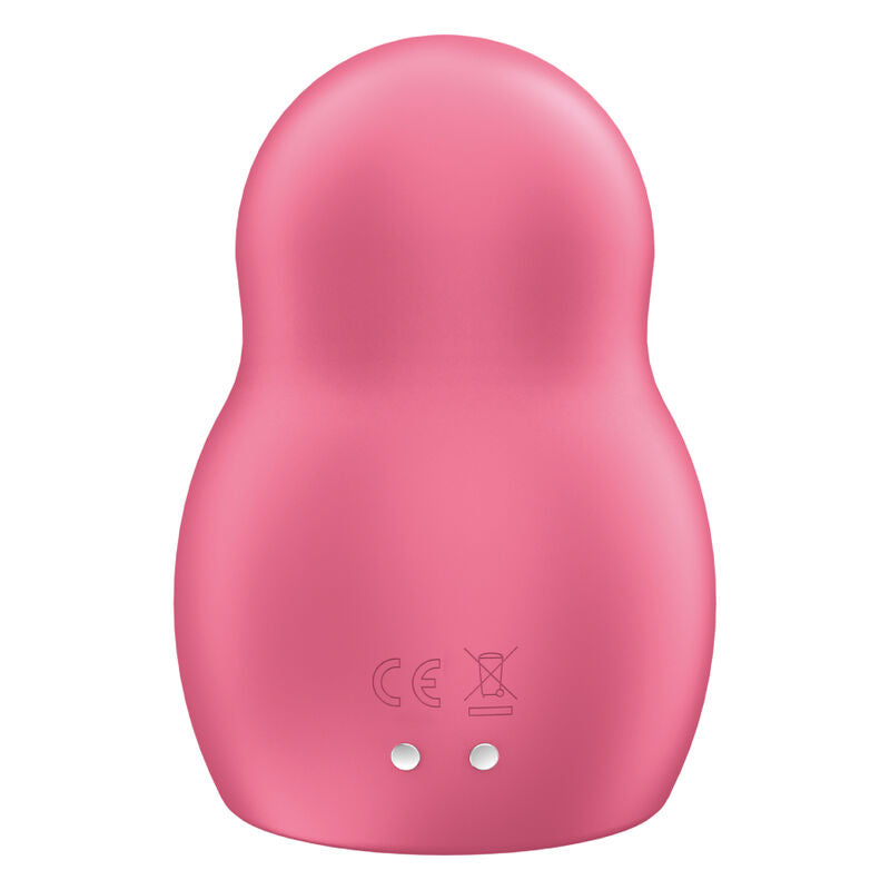 SATISFYER - PRO TO GO 1 STIMULATEUR ET VIBREUR DOUBLE ROUGE