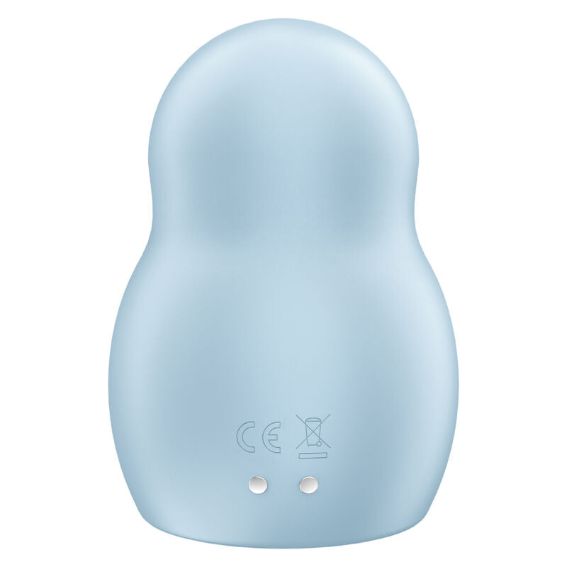 SATISFYER - PRO TO GO 1 ESTIMULADOR Y VIBRADOR DOBLE AZUL