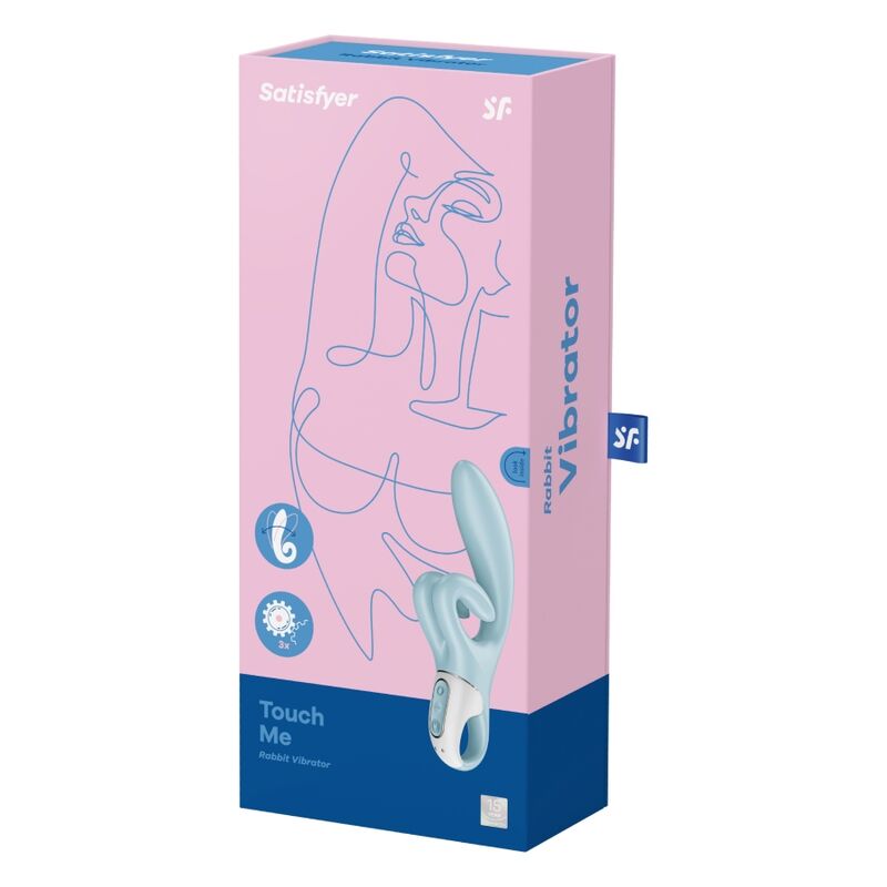 SATISFYER - TOUCH ME VIBREUR RABBIT BLEU