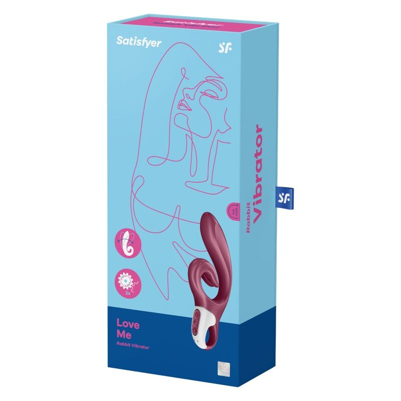 SATISFYER - LOVE ME RED RABBIT VIBRATOR