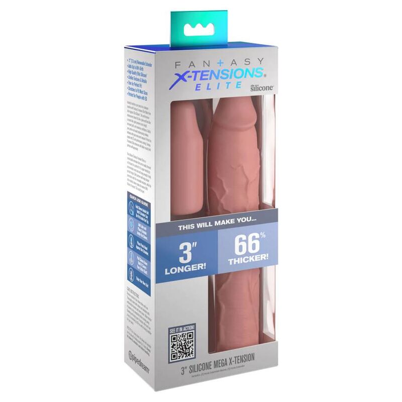 FANTASY X- TENSIONS - GAINE PIPEDREAMS 22,86 CM + PLUG SKIN 7,62 CM