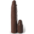 FANTASY X- TENSIONS - GAINE PIPEDREAMS 22,86 CM + PLUG 7,62 CM MARRON