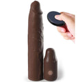FANTASY X- TENSIONS - GAINE PIPEDREAMS 22,86 CM + PLUG TÉLÉCOMMANDÉ 7,62 CM MARRON