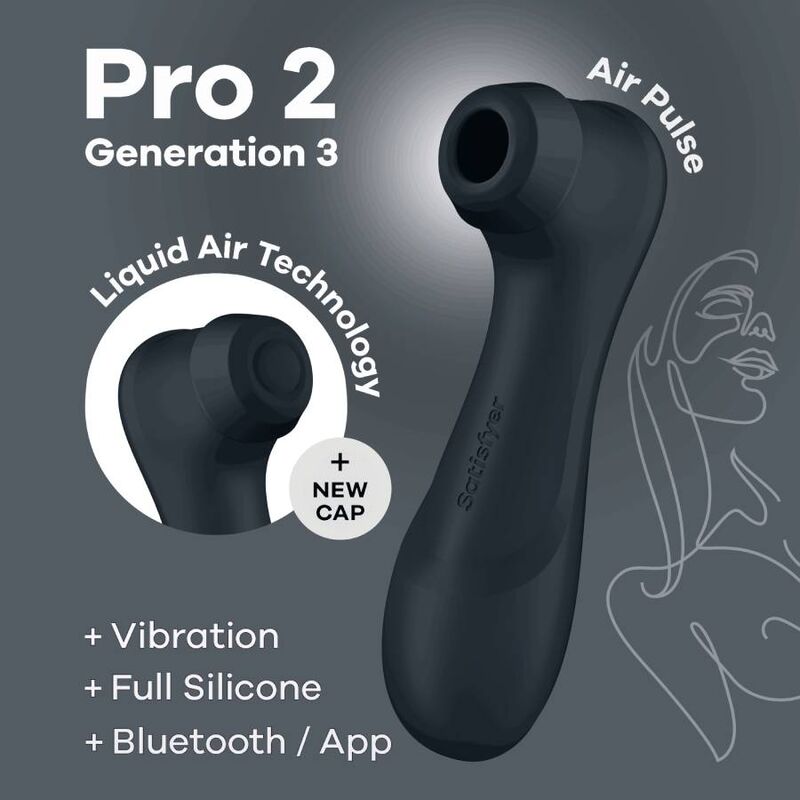 SATISFYER - PRO 2 GÉNÉRATION 3 NOIR BLUETOOTH & APP