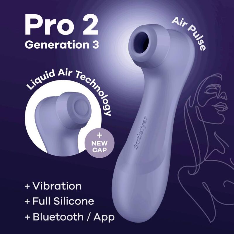 SATISFYER - PRO 2 GÉNÉRATION 3 LILAS BLUETOOTH & APP