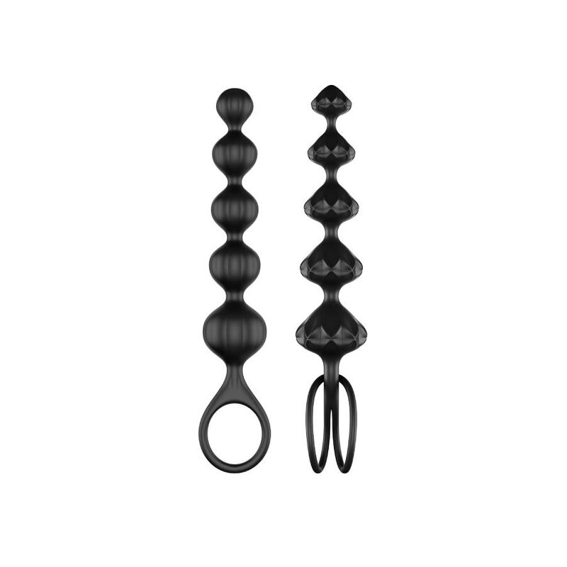 SATISFYER - PERLES D'AMOUR NOIRES