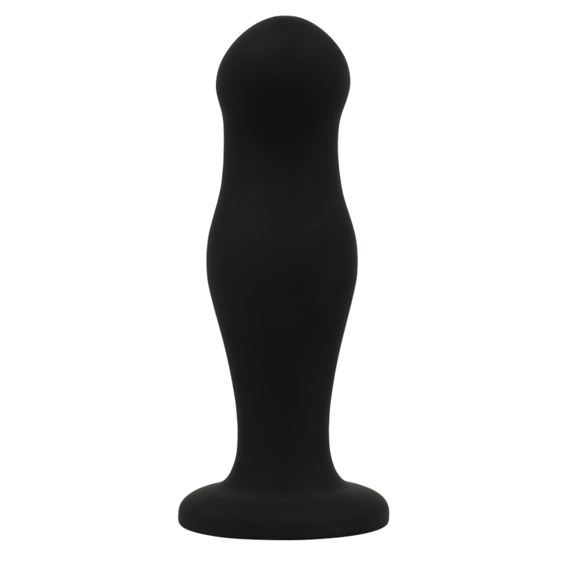 BLACK&SILVER - SEAN PREMIUM SILICONE ANAL PLUG BLACK