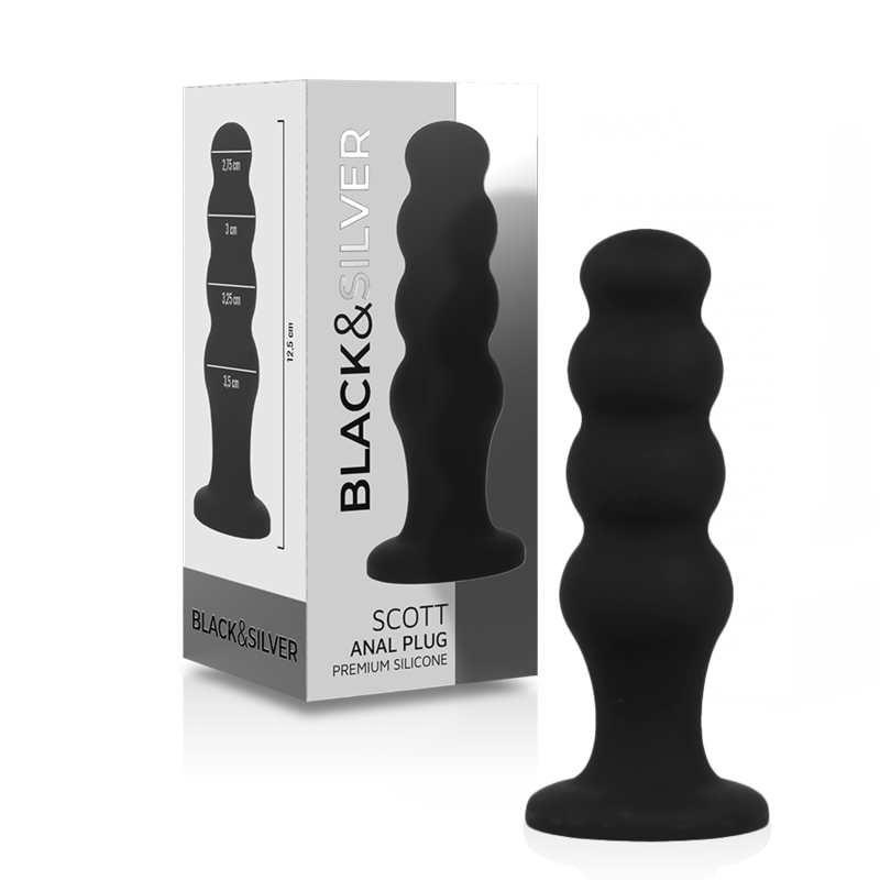 NOIR&ARGENT - SCOTT PLUG ANAL SILICONE PREMIUM NOIR