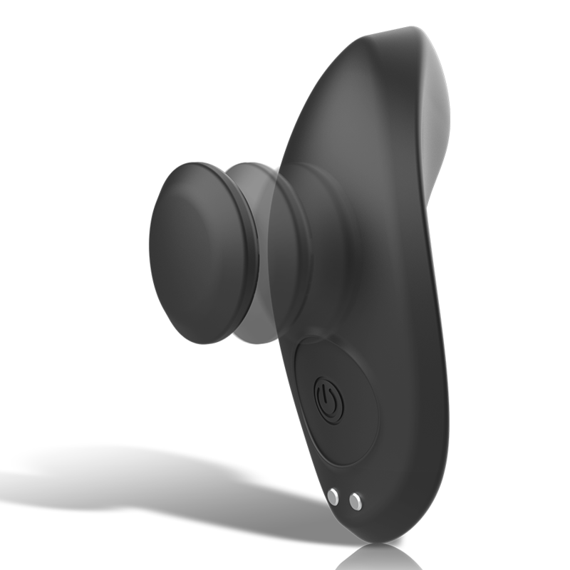 BLACK&SILVER - PRESTON MAGNETIC VIBRATING SILICONE PANTIES WITH REMOTE CONTROL