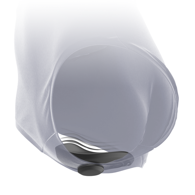 BLACK&SILVER - PRESTON MAGNETIC VIBRATING SILICONE PANTIES WITH REMOTE CONTROL
