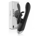 NOIR&ARGENT - DJ. ADAM STIMULATEUR LAPIN SILICONE RECHARGEABLE NOIR