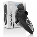 BLACK&SILVER - DRAKE DELUXE VIBREUR SUCEUR EN SILICONE RECHARGEABLE NOIR