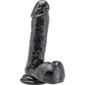 GET REAL - GODEMICHET 18 CM AVEC TESTICULES NOIR