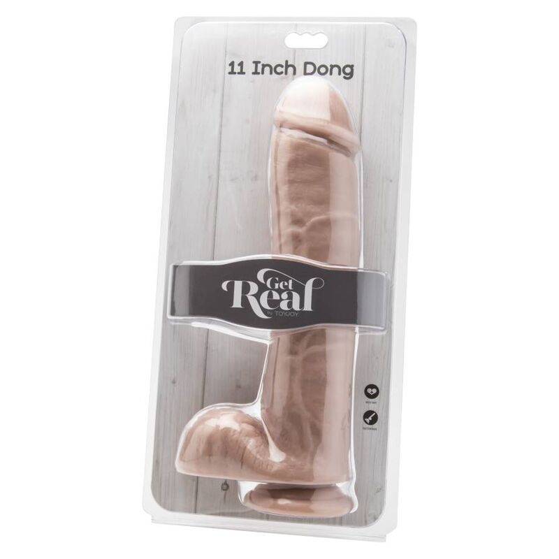 GET REAL - 28 CM DILDO WITH NATURAL TESTICLES