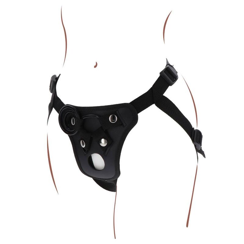 GET REAL - STRAP-ON PLEASURE BLACK HARNESS
