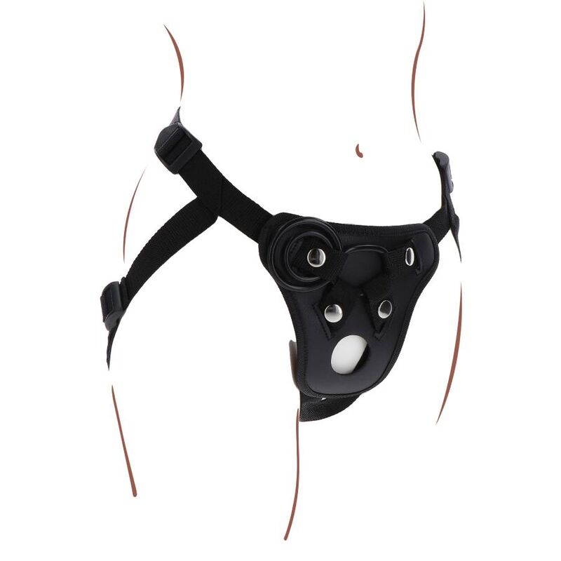 GET REAL - STRAP-ON PLEASURE BLACK HARNESS