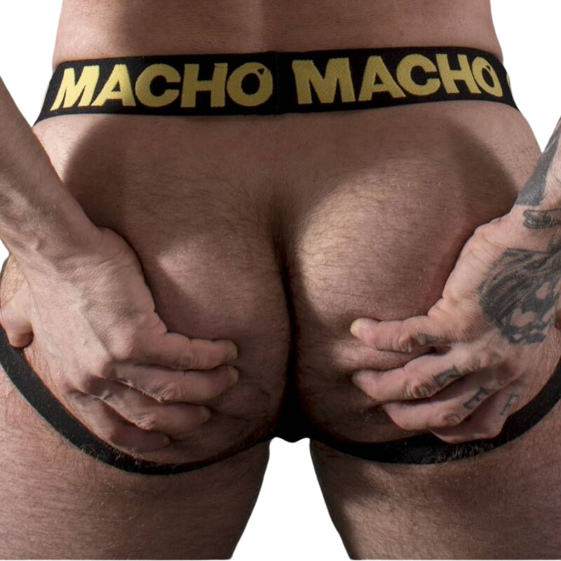 MACHO - JOCK CUIR JAUNE MX25AC M