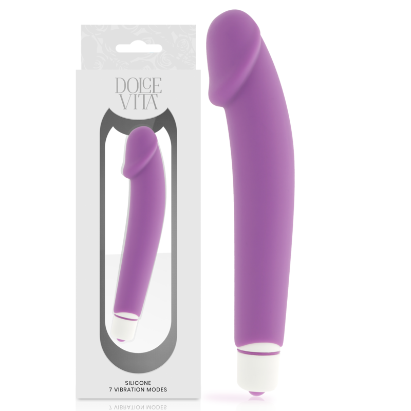 DOLCE VITA - VIBROMASSEUR RÉALISTE EN SILICONE LILA