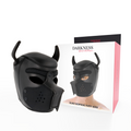 DARKNESS - NEOPRENE DOG MASK WITH REMOVABLE SNOUT L