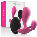 INTENSE - SHELLY DUO ANAL-PÉRINÉE , VAGINAL-CLITORIS TÉLÉCOMMANDÉ ROSE