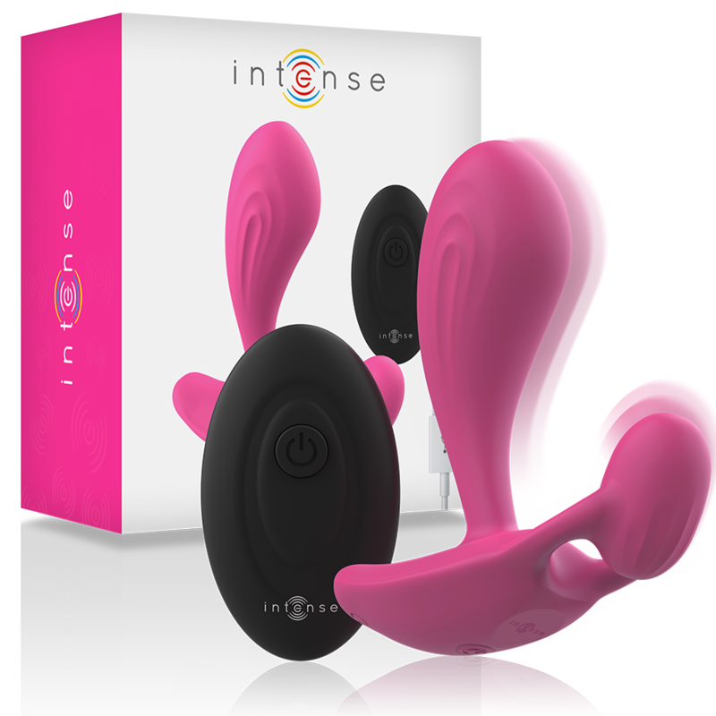 INTENSE - SHELLY DUO ANAL-PÉRINÉE , VAGINAL-CLITORIS TÉLÉCOMMANDÉ ROSE
