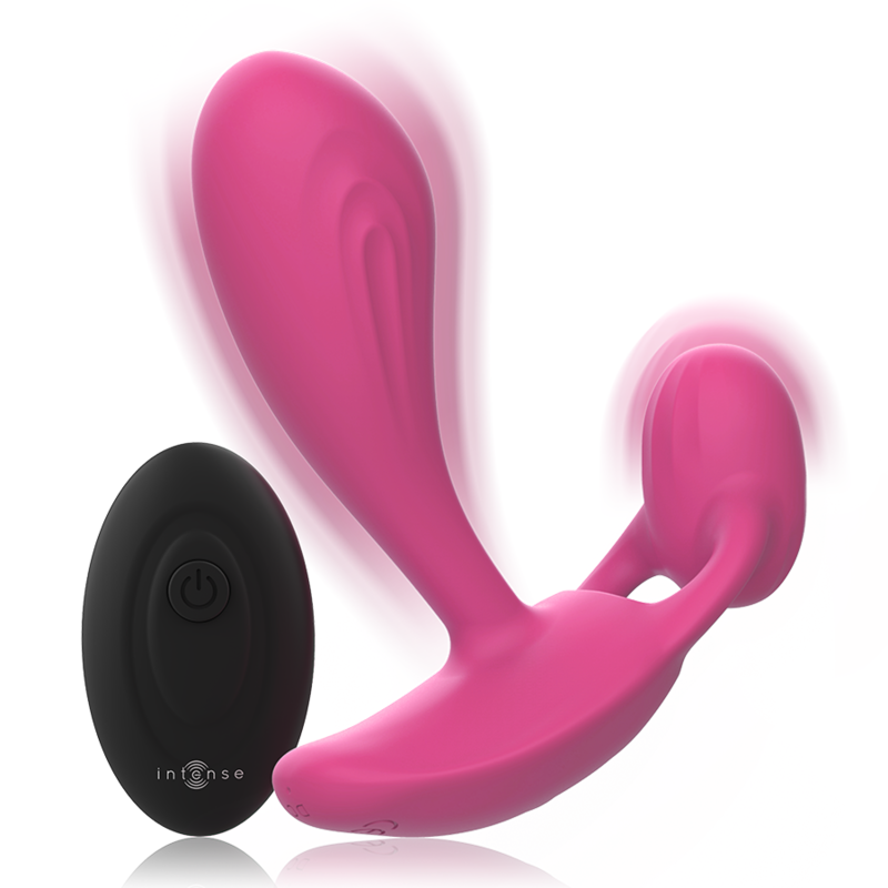 INTENSE - SHELLY DUO ANAL-PÉRINÉE , VAGINAL-CLITORIS TÉLÉCOMMANDÉ ROSE