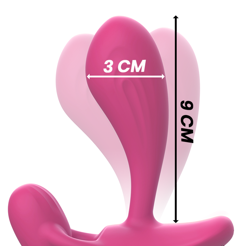 INTENSE - SHELLY DUO ANAL-PÉRINÉE , VAGINAL-CLITORIS TÉLÉCOMMANDÉ ROSE