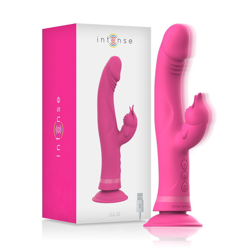 INTENSE - JULY RABBIT VIBRATOR PINK SILICONE