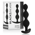 BLACK&SILVER - RUPERT CHAIN ​​ANAL BEADS 10 CM