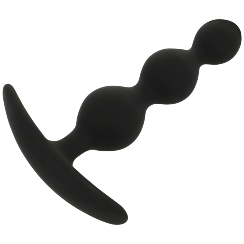 BLACK&SILVER - RUPERT CHAIN ​​ANAL BEADS 10 CM