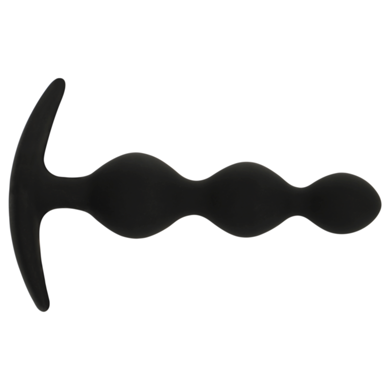 BLACK&SILVER - RUPERT CHAIN ​​ANAL BEADS 10 CM