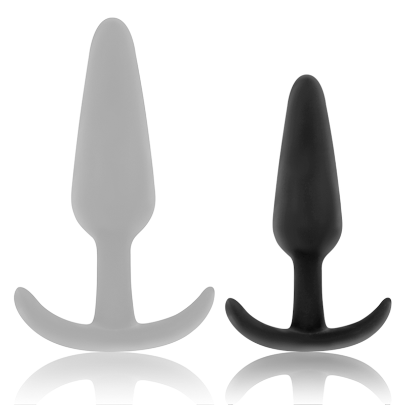 BLACK&SILVER - HANSEL PLUG ANAL EN SILICONE AVEC ANNEAU PETIT
