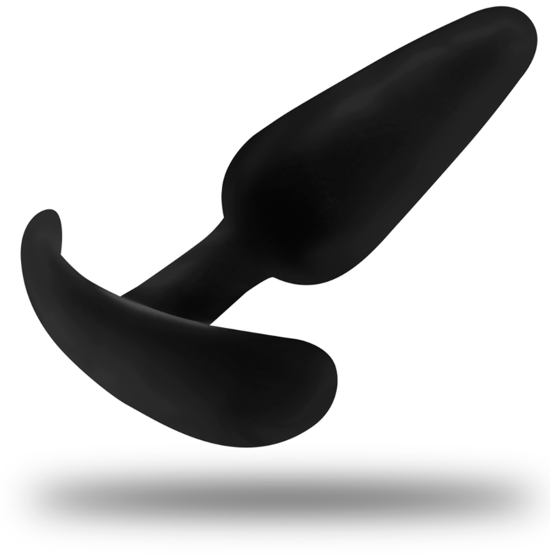 BLACK&SILVER - HANSEL PLUG ANAL EN SILICONE AVEC ANNEAU PETIT