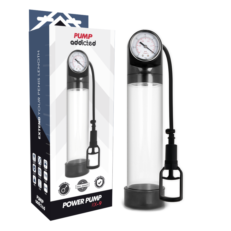 PUMP ADDICTED - POMPE À ÉRECTION RX9 TRANSPARENTE